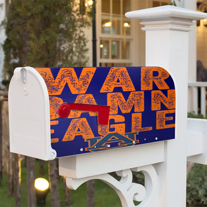 Auburn Tigers University War Damn Eagle Logo Magnetic Mailbox Cover 18" X 21" Outdoor Decor