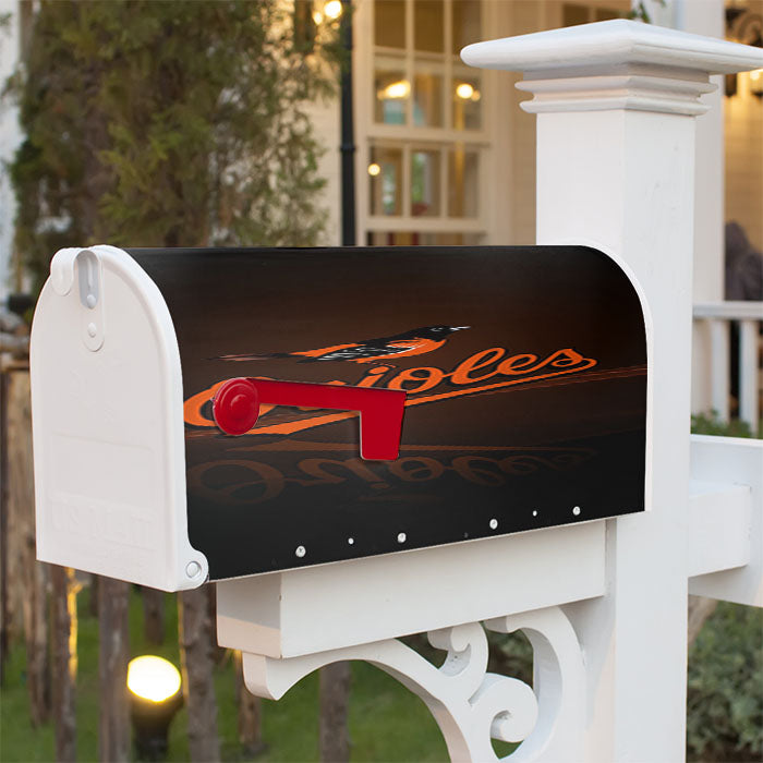 Baltimore Orioles Logos Magnetic Mailbox Cover 18" X 21" Outdoor Decor