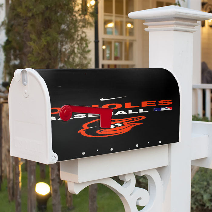 Baltimore Orioles Mlb Magnetic Mailbox Cover 18" X 21" Outdoor Decor