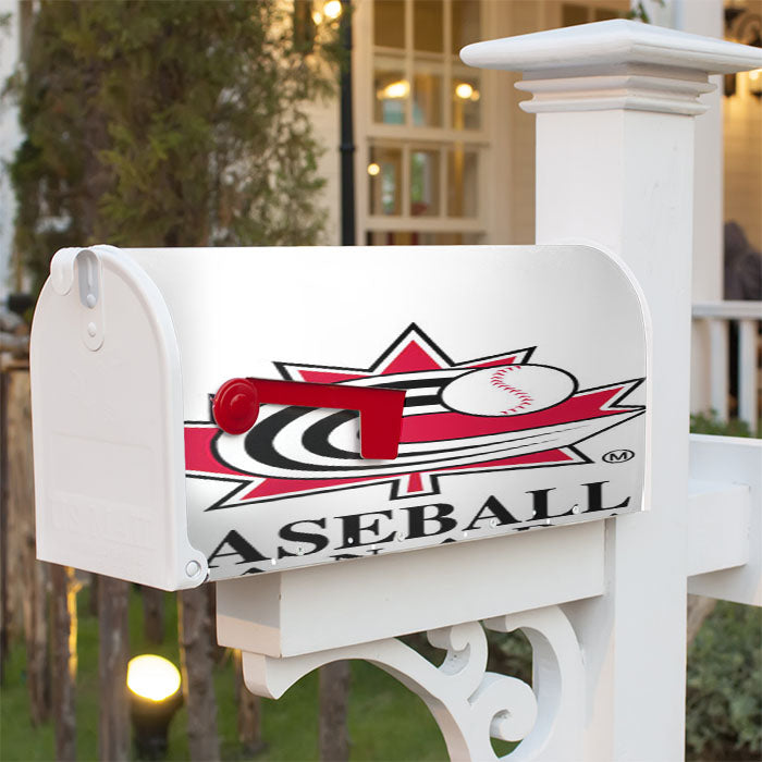 Baseball Canada Magnetic Mailbox Cover 18" X 21" Outdoor Decor