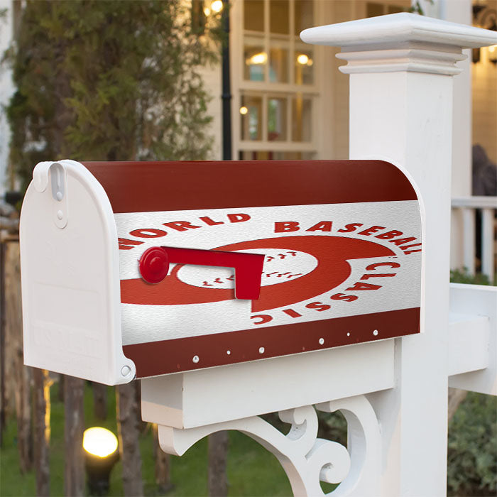 Baseball Classic Magnetic Mailbox Cover 18" X 21" Outdoor Decor
