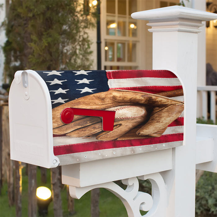 Baseball Wallpaper Iphone Magnetic Mailbox Cover 18" X 21" Outdoor Decor