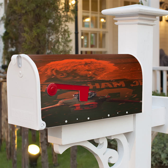 Beckham Jr Orange Cleveland Brown Magnetic Mailbox Cover 18" X 21" Outdoor Decor