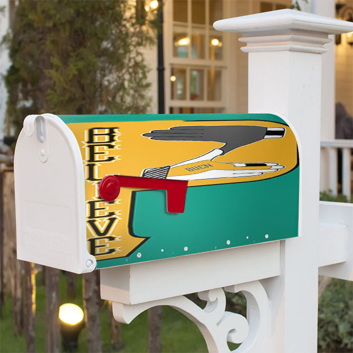 Belive Baseball Magnetic Mailbox Cover 18" X 21" Outdoor Decor