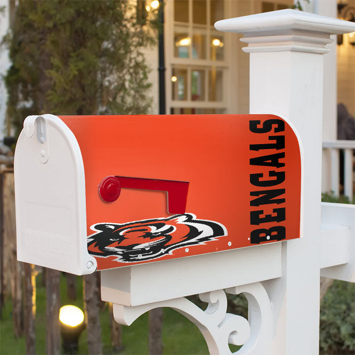 Bengals Cincinnati Tigre Orange Magnetic Mailbox Cover 18" X 21" Outdoor Decor