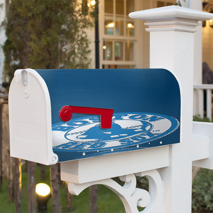 Blue Red Sox Magnetic Mailbox Cover 18" X 21" Outdoor Decor