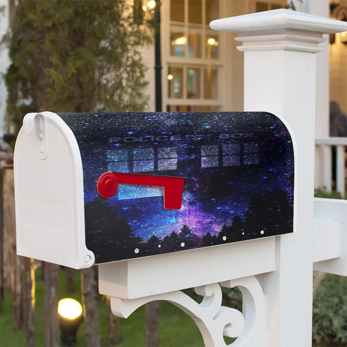 Bluetardis Tenth Doctor Dr Who In Space Magnetic Mailbox Cover 18" X 21" Outdoor Decor