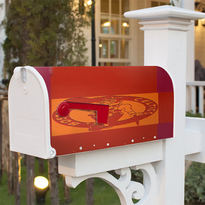 Boston Celtics Cover Design Magnetic Mailbox Cover 18" X 21" Outdoor Decor