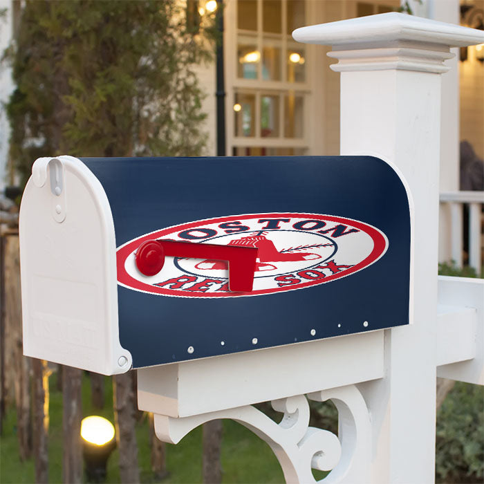 Boston Red Sox On The Forbes Mlb Magnetic Mailbox Cover 18" X 21" Outdoor Decor