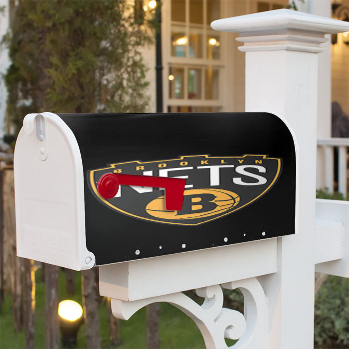 Brooklyn Nets B Nets Magnetic Mailbox Cover 18" X 21" Outdoor Decor