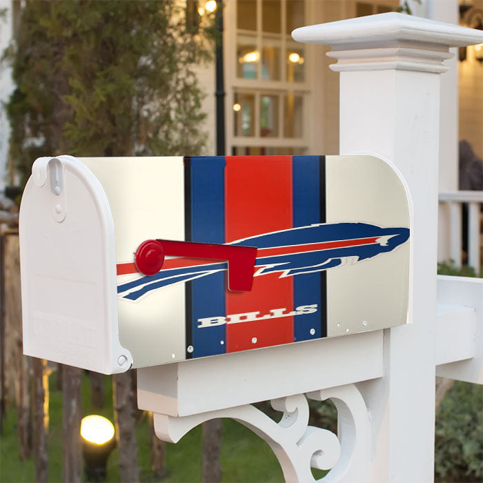 Buffalo Bills White Magnetic Mailbox Cover 18" X 21" Outdoor Decor