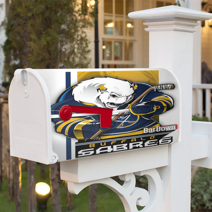 Buffalo Sabres Magnetic Mailbox Cover 18" X 21" Outdoor Decor