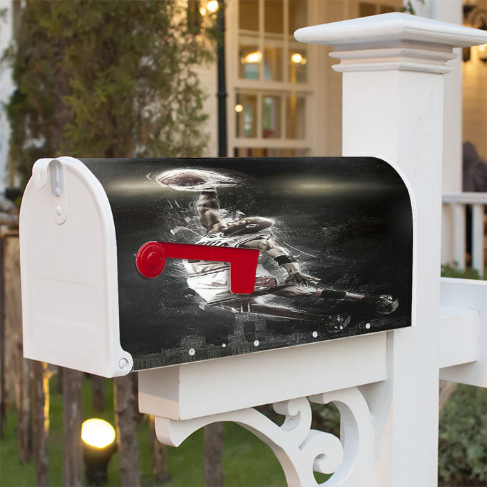 Buls 23 Basket Ball Magnetic Mailbox Cover 18" X 21" Outdoor Decor