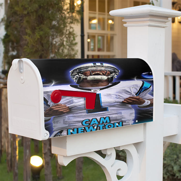 Cam Newton Panthers Eyes Magnetic Mailbox Cover 18" X 21" Outdoor Decor