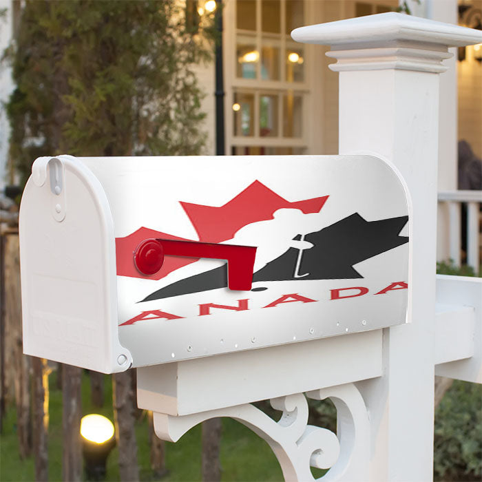 Canada Hockey Logo Magnetic Mailbox Cover 18" X 21" Outdoor Decor