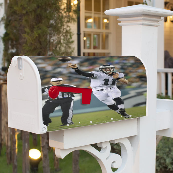 Carson Wentz Eagles Magnetic Mailbox Cover 18" X 21" Outdoor Decor