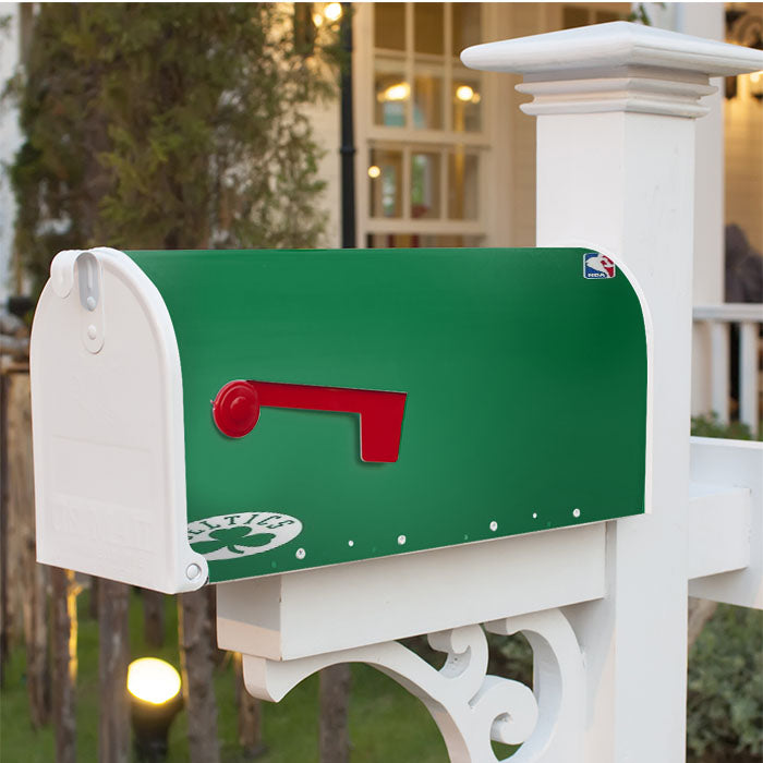 Celtics Nba Basketball Green Magnetic Mailbox Cover 18" X 21" Outdoor Decor