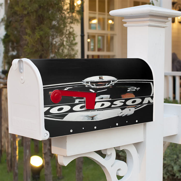 Charles Woodson Oakland Raiders Magnetic Mailbox Cover 18" X 21" Outdoor Decor