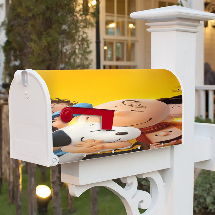 Charlie Brown And Snoopy Hugs The Peanuts Movie Poster Magnetic Mailbox Cover 18" X 21" Outdoor Decor