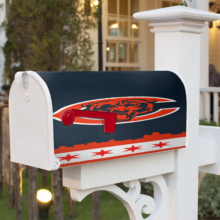 Chicago Bears Town Magnetic Mailbox Cover 18" X 21" Outdoor Decor