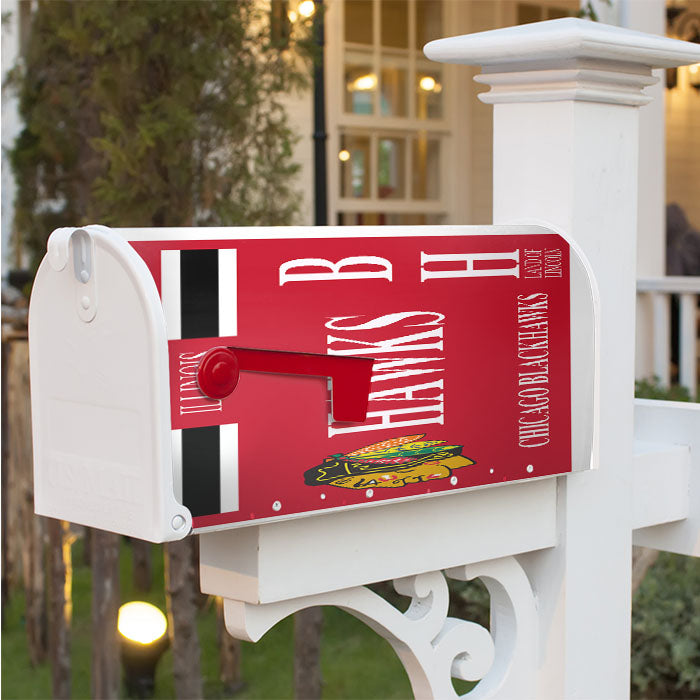 Chicago Blackhawks 2 Magnetic Mailbox Cover 18" X 21" Outdoor Decor