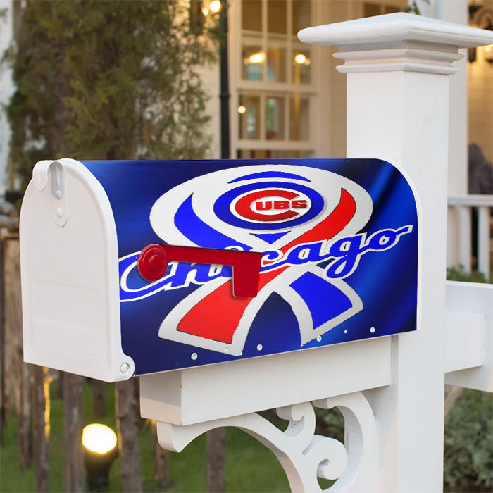 Chicago Cub Magnetic Mailbox Cover 18" X 21" Outdoor Decor