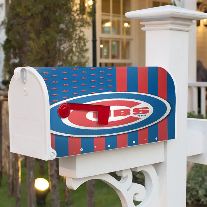 Chicago Cubs America Forever Magnetic Mailbox Cover 18" X 21" Outdoor Decor