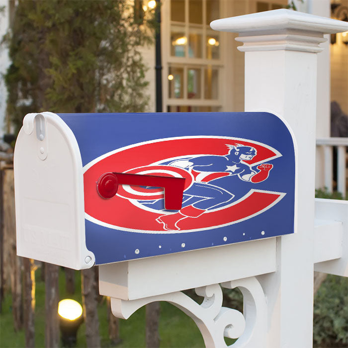 Chicago Cubs Captain A Magnetic Mailbox Cover 18" X 21" Outdoor Decor
