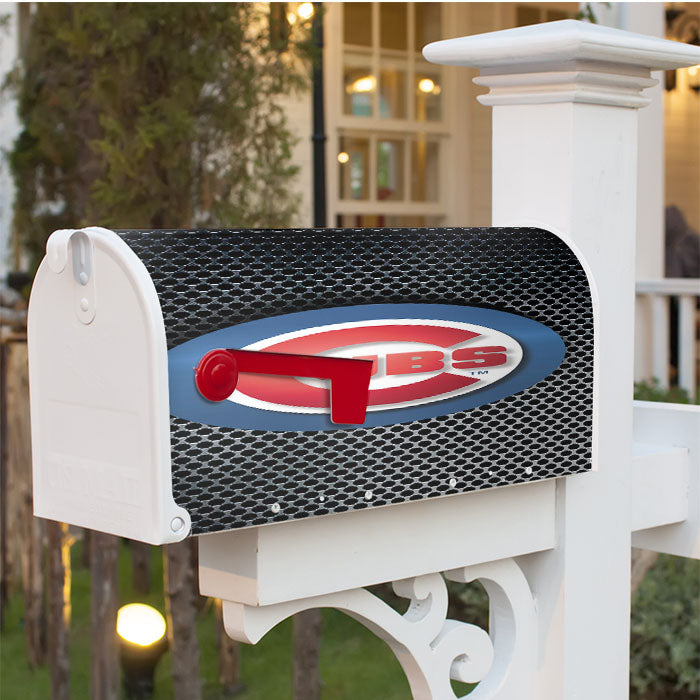 Chicago Cubs Carbon Fiber Art Magnetic Mailbox Cover 18" X 21" Outdoor Decor