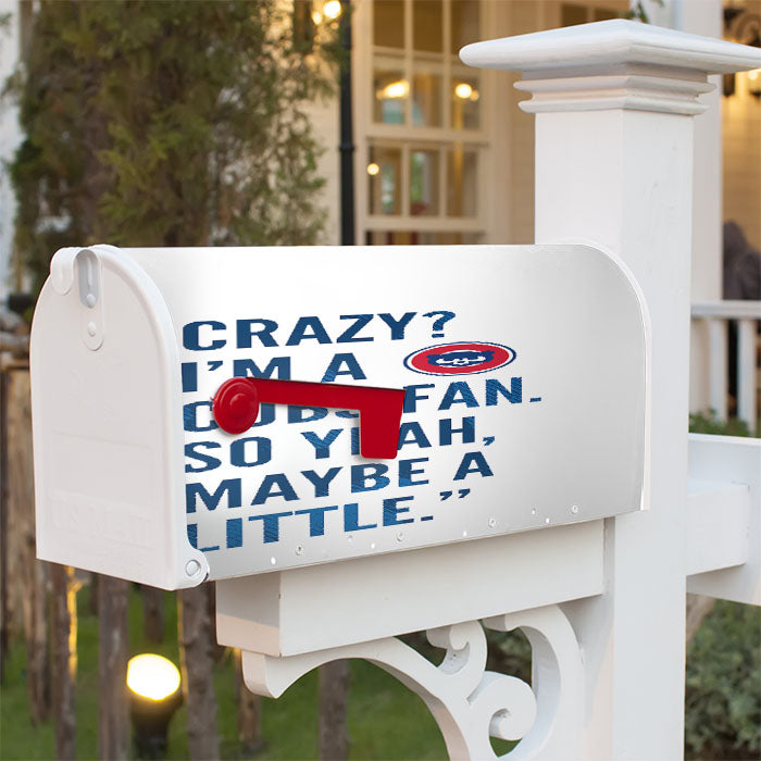 Chicago Cubs Fan Quotes Magnetic Mailbox Cover 18" X 21" Outdoor Decor