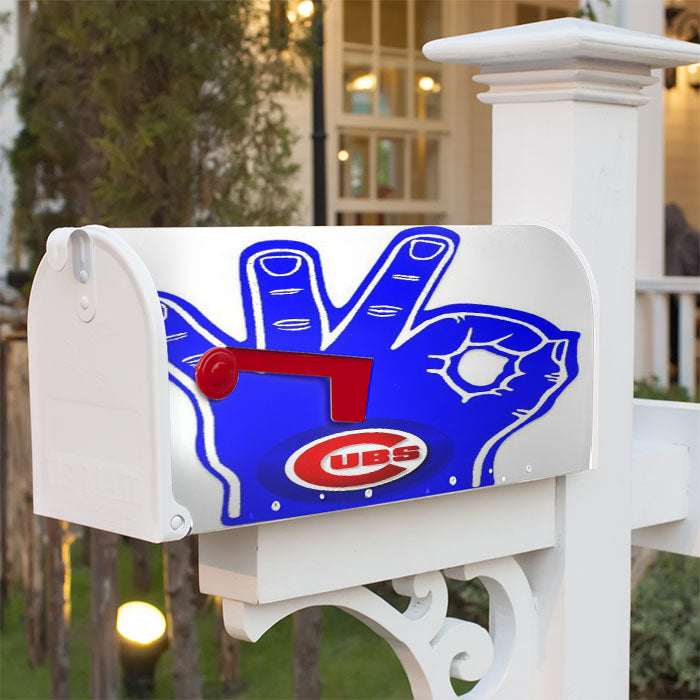 Chicago Cubs Hand Oke Magnetic Mailbox Cover 18" X 21" Outdoor Decor