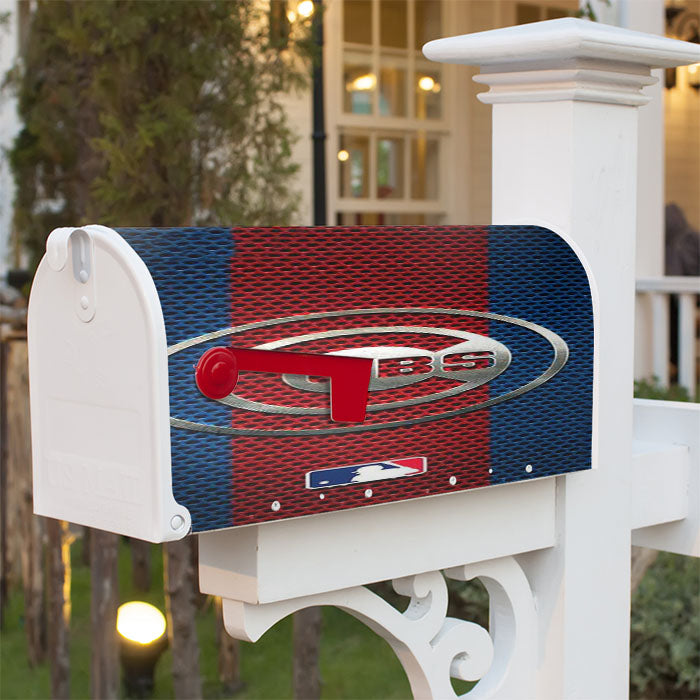 Chicago Cubs Metal Logo Magnetic Mailbox Cover 18" X 21" Outdoor Decor