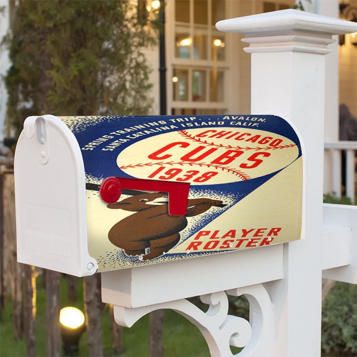 Chicago Cubs Poster 1938 Magnetic Mailbox Cover 18" X 21" Outdoor Decor