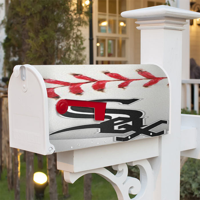 Chicago White Sox Mlb Sport Logo Magnetic Mailbox Cover 18" X 21" Outdoor Decor