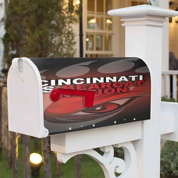 Cinncinnati Bearcats Nation Magnetic Mailbox Cover 18" X 21" Outdoor Decor