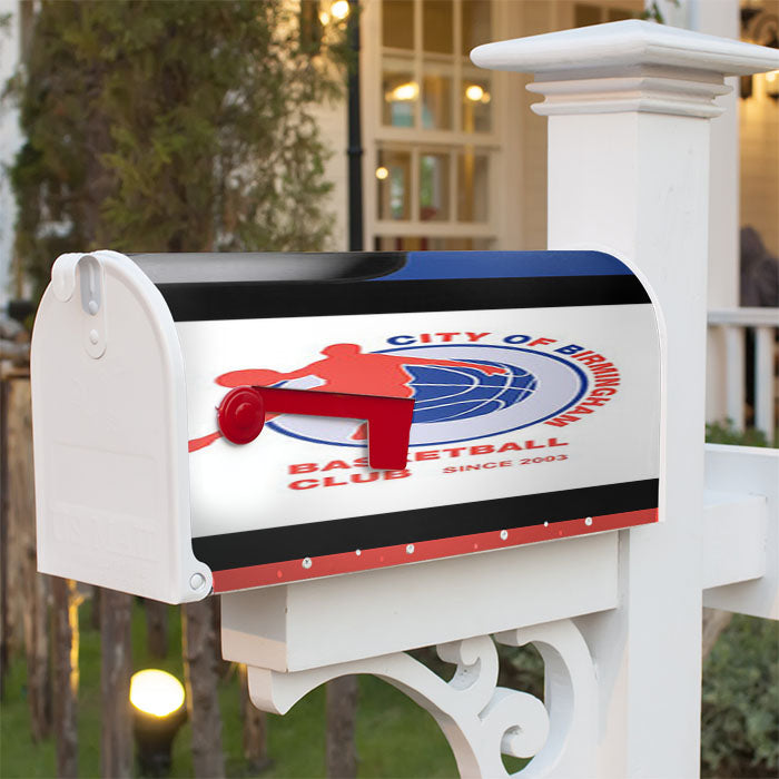 City Of Brimingham Basketball Club Magnetic Mailbox Cover 18" X 21" Outdoor Decor