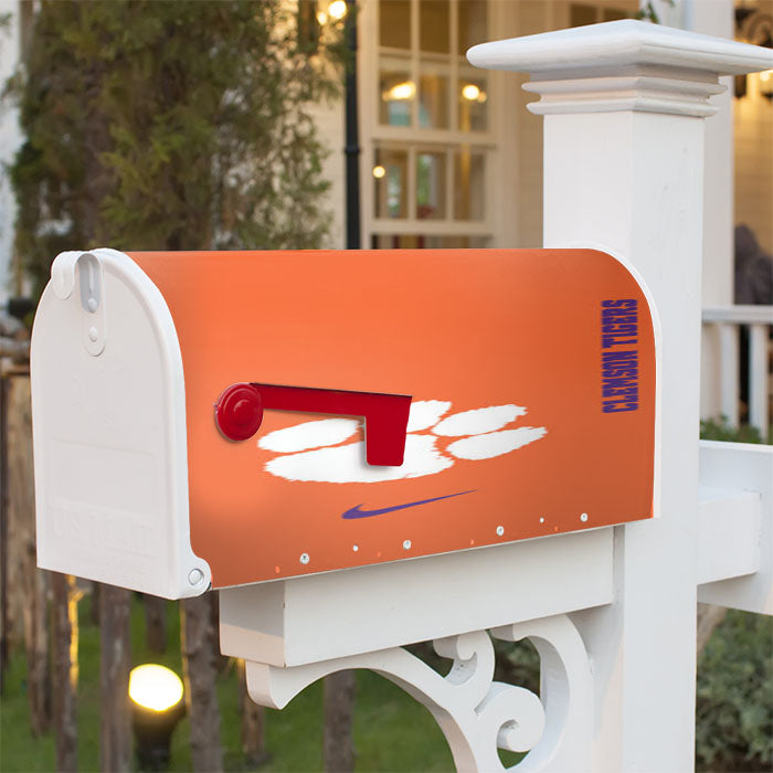 Clemson Tigers Football Magnetic Mailbox Cover 18" X 21" Outdoor Decor