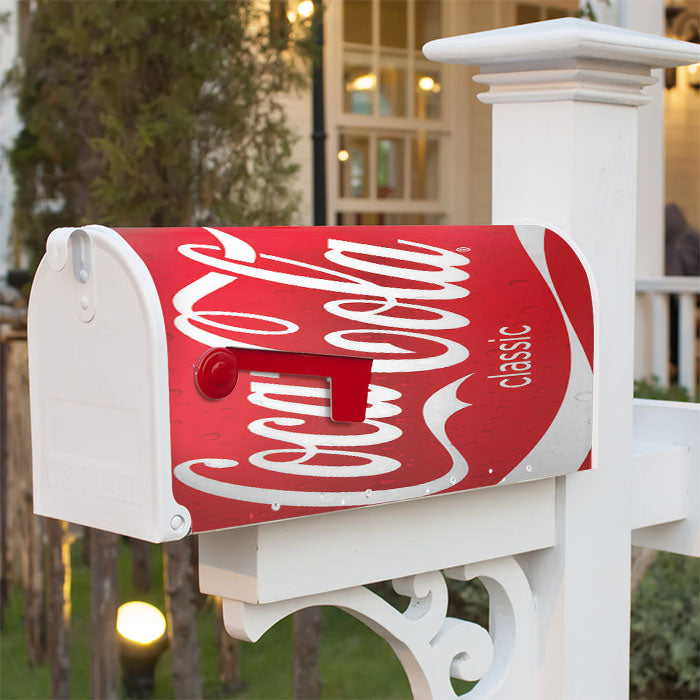 Coca Cola Red Can Magnetic Mailbox Cover 18" X 21" Outdoor Decor