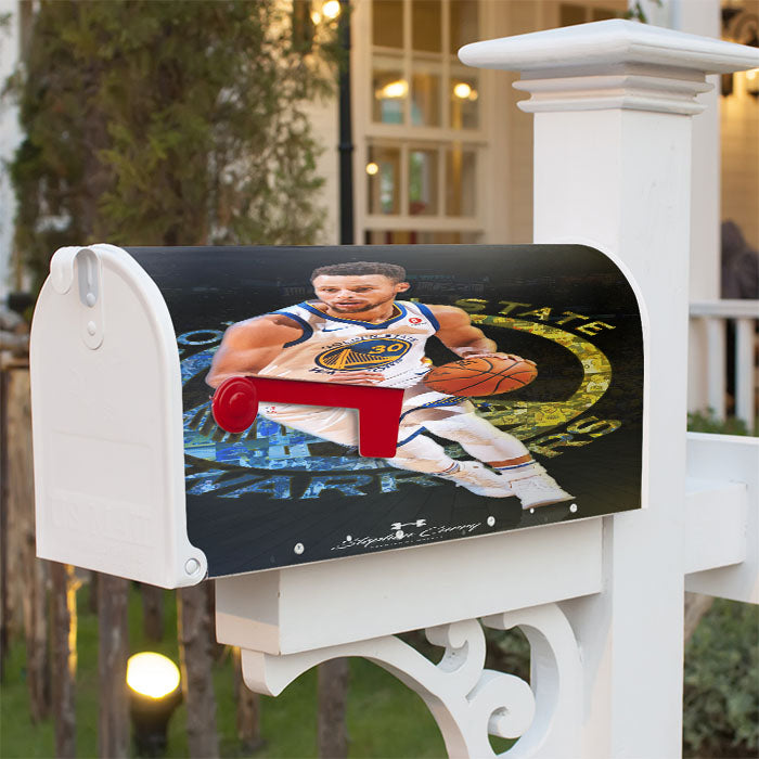Curry Golden States Warrior 30 Magnetic Mailbox Cover 18" X 21" Outdoor Decor