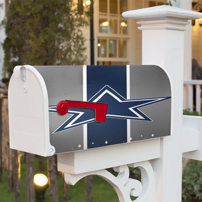 Dallas Cowboys Flag Magnetic Mailbox Cover 18" X 21" Outdoor Decor
