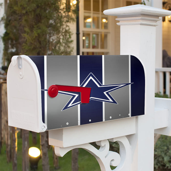 Dallas Cowboys Stars Logo Magnetic Mailbox Cover 18" X 21" Outdoor Decor