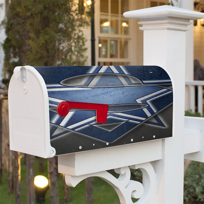 Dallas Cowboys Superman Logo Magnetic Mailbox Cover 18" X 21" Outdoor Decor