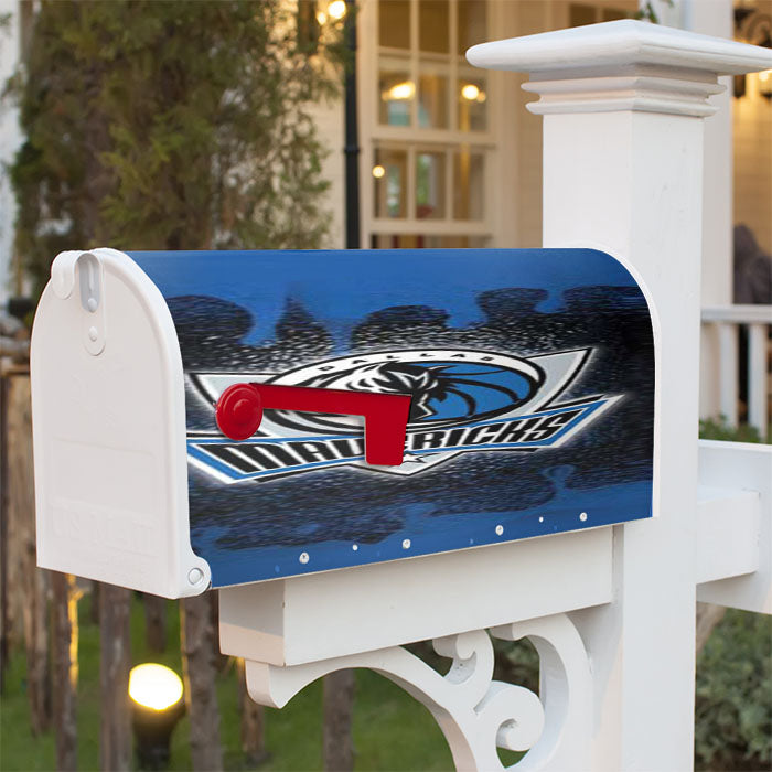 Dallas Mavericks Rough Bkg Magnetic Mailbox Cover 18" X 21" Outdoor Decor