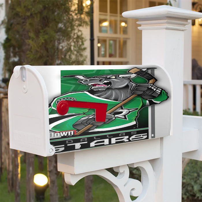 Dallas Stars Hockey Magnetic Mailbox Cover 18" X 21" Outdoor Decor
