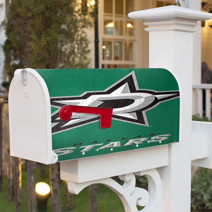 Dallas Stars Logo Magnetic Mailbox Cover 18" X 21" Outdoor Decor