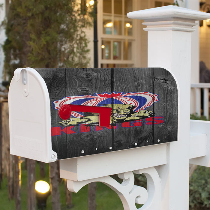 Dauphin Kings Nhl Logo Dark Wood Wallpaper Magnetic Mailbox Cover 18" X 21" Outdoor Decor
