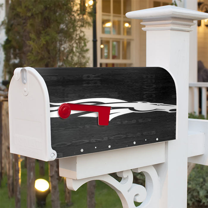 Denver Broncos Rough Grey Magnetic Mailbox Cover 18" X 21" Outdoor Decor