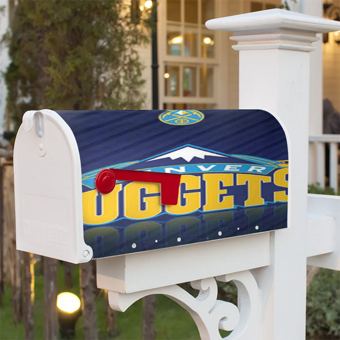 Denver Nuggets Basketball Team Magnetic Mailbox Cover 18" X 21" Outdoor Decor