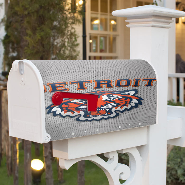 Detroid Tigers Texture Style Magnetic Mailbox Cover 18" X 21" Outdoor Decor