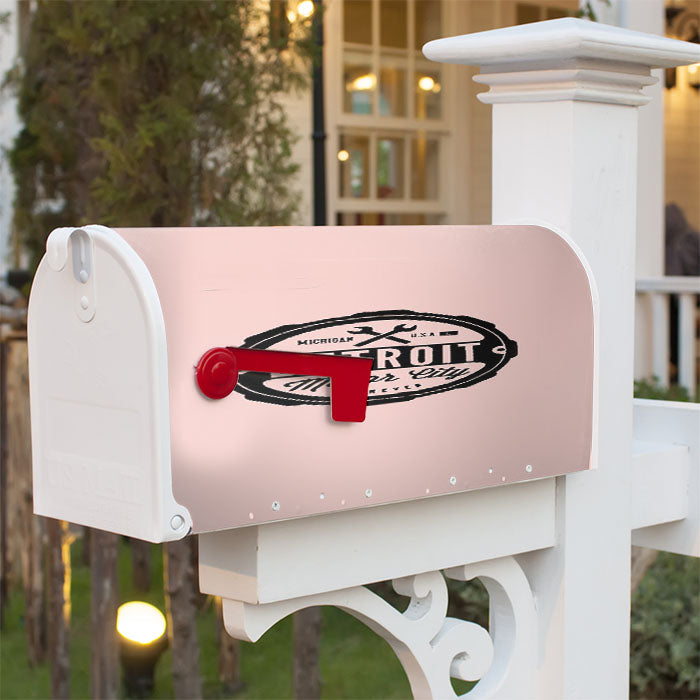 Detroit Motor City Forever Michigan Rock City Tiger Magnetic Mailbox Cover 18" X 21" Outdoor Decor